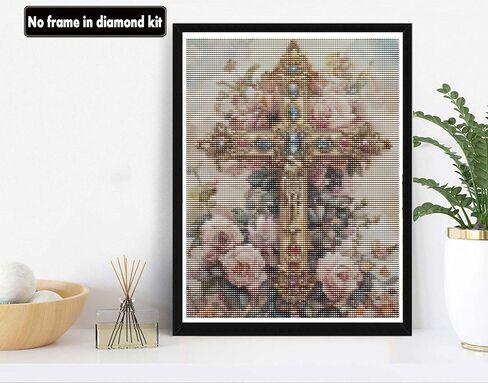 VAIIEYO 5D DIY Diamond Art Kits for Adults Sunflower, Diamond Art Flowerpot Butterfly, Diamond Painting Kits Full Drill Round Rhinestone Craft Canvas for Home Wall Decor Gift 14x14 inch in Saudi Arabia
