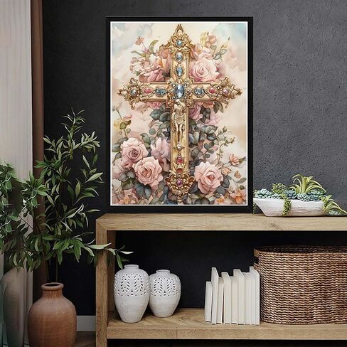 VAIIEYO 5D DIY Diamond Art Kits for Adults Sunflower, Diamond Art Flowerpot Butterfly, Diamond Painting Kits Full Drill Round Rhinestone Craft Canvas for Home Wall Decor Gift 14x14 inch in Saudi Arabia