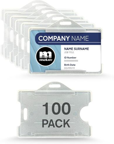 2 Pack - Molin Open Face Card Holder ID Card Holder Badge Holder in Saudi Arabia