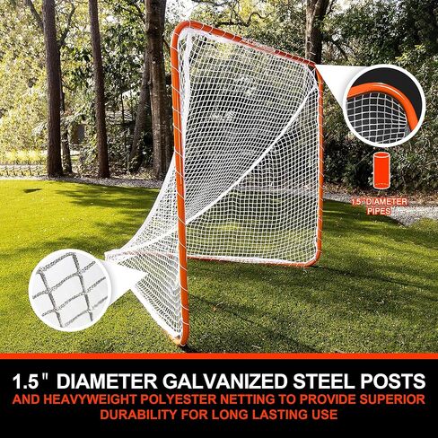 هدف إطلاق النار من EALER LST50 Lacrosse، أهداف ركنية للتدريب على الرماية، معدات تدريب شبكية لاكروس، هدف إطلاق النار لحارس NHL - يناسب أهداف الحجم الرسمي in Saudi Arabia