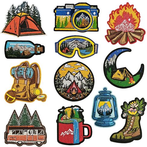 15 Pieces Rainbow Color Iron on Patches, Cute Pride Embroidered Repair Decoractive Patches Kit for Clothing Backpack Jackets Hats Jeans Shirt DIY Craft Decorations in Saudi Arabia
