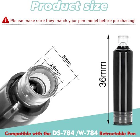 Clictek Fountain Pen Set,Retractable Fountain Pen, Extra Fine Nib Black Ink Pen includes 10 ink cartridges and ink syringes Slim pen body Smooth Writing Sketch Diary Calligraphy Gift(Pink) in Kuwait