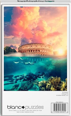 Buffalo Games - Kyle Huber - Santa Monica Pier - 300 Piece Jigsaw Puzzle for Adults -Challenging Puzzle Perfect for Game Nights - Finished Size is 21.25 x 15.00 in Saudi Arabia