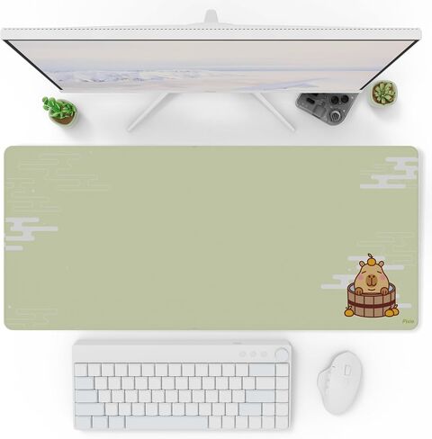 Pixio Mouse Pads - 36 × 16 بوصة XXL القمر والنجوم الحصير المكتبي الأسود متعدد الوظائف للألعاب ، المكتب ، سطح المكتب المضاد للانزلاق ماء. in Kuwait