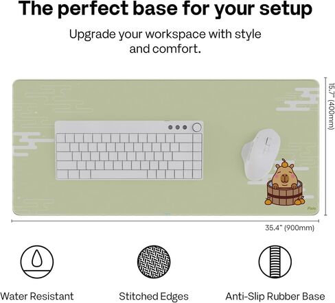 Pixio Mouse Pads - 36 × 16 بوصة XXL القمر والنجوم الحصير المكتبي الأسود متعدد الوظائف للألعاب ، المكتب ، سطح المكتب المضاد للانزلاق ماء. in Kuwait