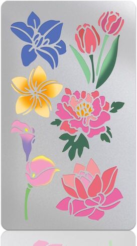 UNICRAFTALE Metal Stencils for Craft Wood Burning Butterfly Stencils Stainless Steel Reusable Templates for Journaling Drawing Airbrush Carving Engraving Scrapbooking 10cm Wide in Saudi Arabia