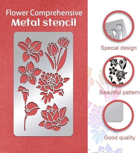 UNICRAFTALE Metal Stencils for Craft Wood Burning Butterfly Stencils Stainless Steel Reusable Templates for Journaling Drawing Airbrush Carving Engraving Scrapbooking 10cm Wide in Saudi Arabia