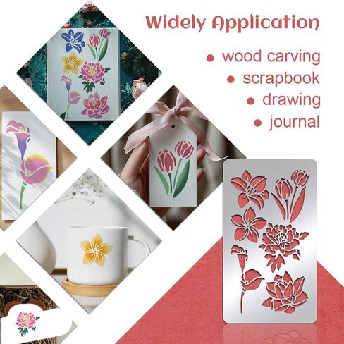 UNICRAFTALE Metal Stencils for Craft Wood Burning Butterfly Stencils Stainless Steel Reusable Templates for Journaling Drawing Airbrush Carving Engraving Scrapbooking 10cm Wide in Saudi Arabia