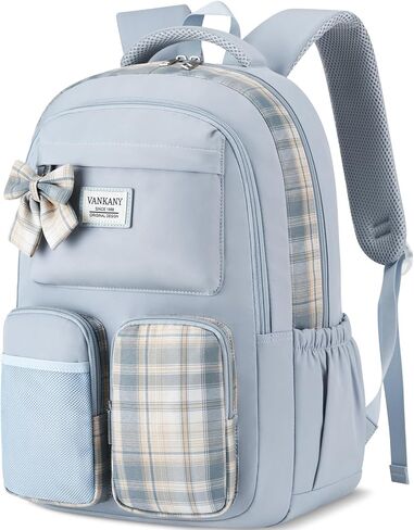 3 Packs School Backpack for Girls Bookbag with Lunch Box, Kids Teen Elementary Middle High School Bag Cute Back Pack, Green-3 packs in Kuwait