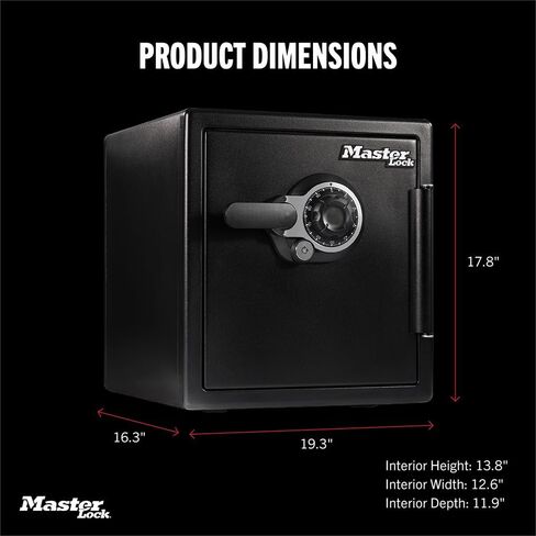 Master Lock Black Premium Fireproof Safe with Digital Keypad, STW082GTC in Saudi Arabia