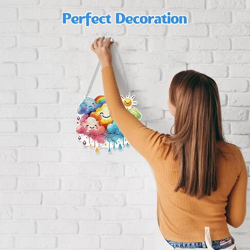 GHHKUD Hanging Diamond Art Two Birds Painting Pendants Kits for Adults Kids, DIY Decoration Special Crystal Double Sided Hanging Board Gifts Window Garden Home Decor in Saudi Arabia