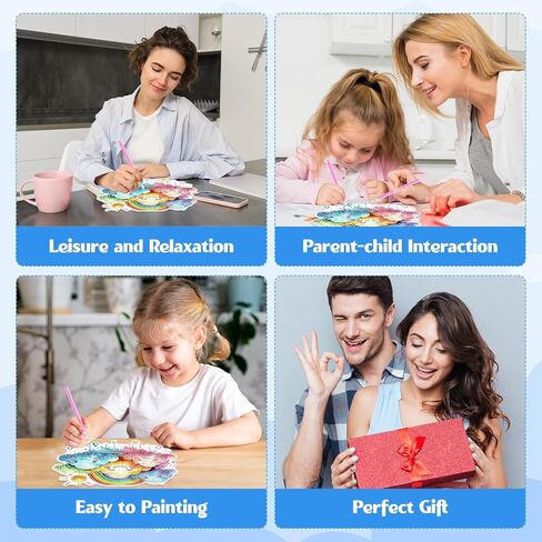 GHHKUD Hanging Diamond Art Two Birds Painting Pendants Kits for Adults Kids, DIY Decoration Special Crystal Double Sided Hanging Board Gifts Window Garden Home Decor in Saudi Arabia