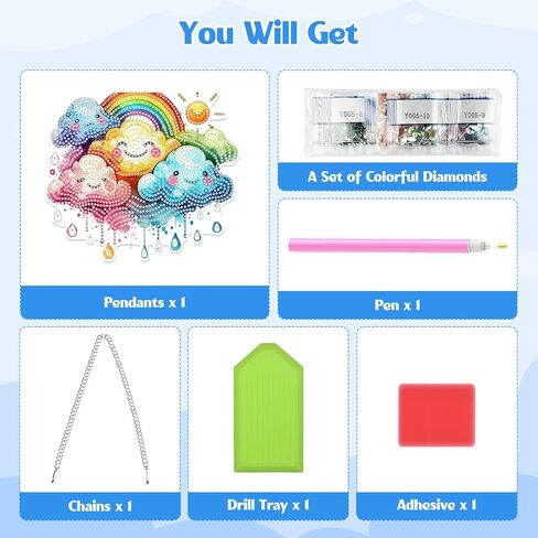 GHHKUD Hanging Diamond Art Two Birds Painting Pendants Kits for Adults Kids, DIY Decoration Special Crystal Double Sided Hanging Board Gifts Window Garden Home Decor in Saudi Arabia