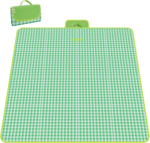 Picnic Blanket 77 x 79 Inches Waterproof Oxford Fabric Picnic Blanket Portable and Foldable Outdoor Mat for Camping, Beach, and Family Picnics in Saudi Arabia