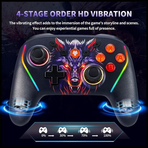 NBCP Wireless Switch Controller for Nintendo Switch/Lite/OLED Controller, Switch Controller with Mouse Touch on Back Buttons, Extra Switch Pro Controller with Wake, Programmable, Turbo Function in Kuwait