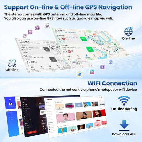 for Mazda 5 CW 2010-2015 Fuluku 2+64GB Android 13 Radio with Wireless Carplay Android Auto, 9" Touch Screen Stereo GPS WiFi Bluetooth SWC Mic Backup Cam in Saudi Arabia
