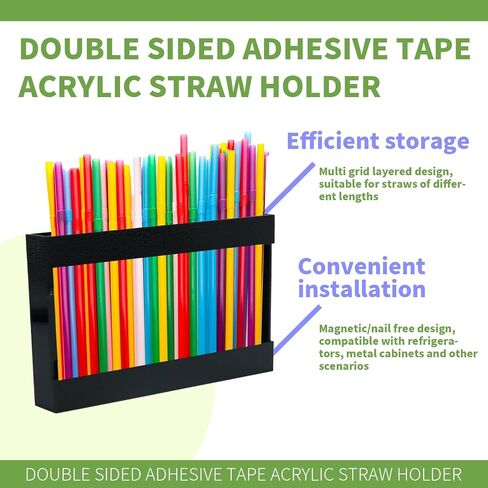 Straw Storage Container Organizer for Drinking Straws in Saudi Arabia