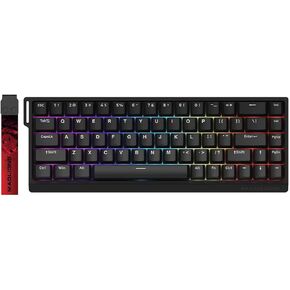 Hyekit x fgg madlions Mad 68 He RGB Pro 60 ٪ Switch Magnetic Switch لوحة مفاتيح مع تشغيل قابل للتعديل ، ومعدل الاقتراع 8K هرتز ، وضع تشغيل سريع ، مفاتيح تأثير القاعة ، للكمبيوتر الشخصي/MAC ، أبيض in Kuwait