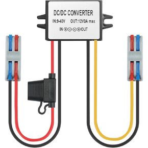 Voltage Convertor AC 24V to DC 12V Buck Voltage Waterproof Power Module with Fuse for Car Step Down Converter (3A) in Kuwait