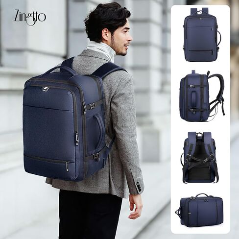 Air Vacuum Backpack for Travel with Air Pump, 60L Expandable Backpack with Detachable Vacuum Compression Bag Waterproof Carry On Large Travel Bag for Airline Laptop Backpack with Shoe Compartment in Saudi Arabia