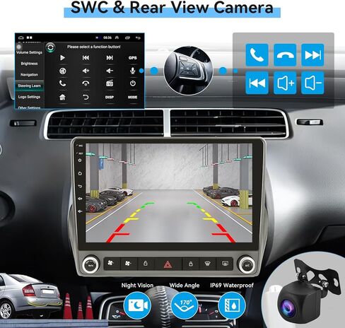 [8 Core 4G+64G] لراديو CHEVROLET CHEVY CAMARO 2010-2015 مع CARPLAY/Android AUTO ، 9 بوصة Android 13 IPS شاشة الشاشة ستيريو ، بلوتوث ، GPS NAVI ، WIFI ، SWC ، كاميرا احتياطية in Kuwait