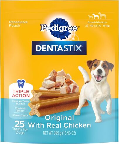نسب Dentastix صغيرة/متوسطة الكلب الأسنان يعالج عظام الأسنان النكهة الأصلية ، 1.57 رطل حزمة القيمة (45 علاج) (حزمة 2) in Saudi Arabia