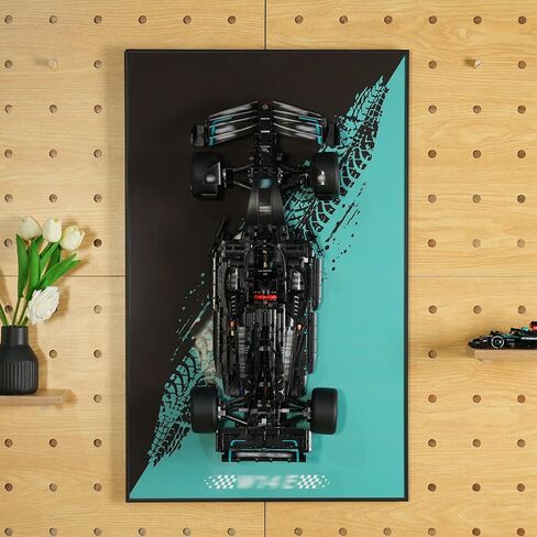 عرض لوحة الحائط لأبطال Lego Speed ​​Champions Ultimate Formula 1 Collector's Pack ، Mount Wall for F1 Model Car Kit (السيارة غير المشمولة) لتوفير الفضاء سهلة التجميع الإبداعية المنزل in Saudi Arabia