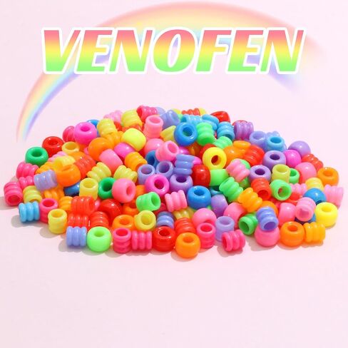 60pcs Dreadlock Beads حبات المهر القماش المهر للموظفين ملحقات ملونة مختلطة ضفائر in Kuwait