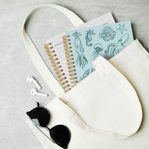 Dog Themed Journal Notebook - Cute Puppy Notebooks College Ruled for Work School, Dog Breeds Line Drawing Gifts for Dog Lover, Office Supplies, Hardcover Spiral Notebook 5.5"x8.3" in Saudi Arabia