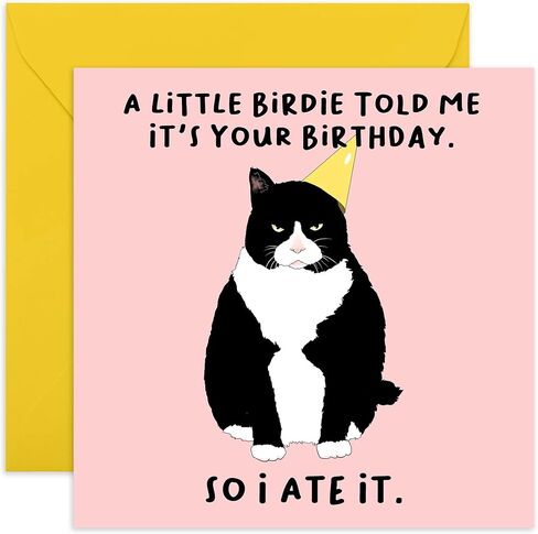 CENTRAL 23 Pop Up Birthday Cards For Women & Men - 3D Pop Up Cards for Cat Lovers - Funny Cat Birthday Card for Mom Dad Daughter Son Sister Brother in Saudi Arabia