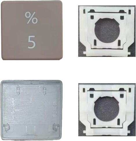 استبدال Digital 5 Keycap Keys and Hinges متوافقة مع الكمبيوتر المحمول السطحي 3/4/5 13.5/15inch 1867 1868 1872 1873 1950 1951 1952 1953 لوحة المفاتيح 5 مفتاح (أسود) in Kuwait