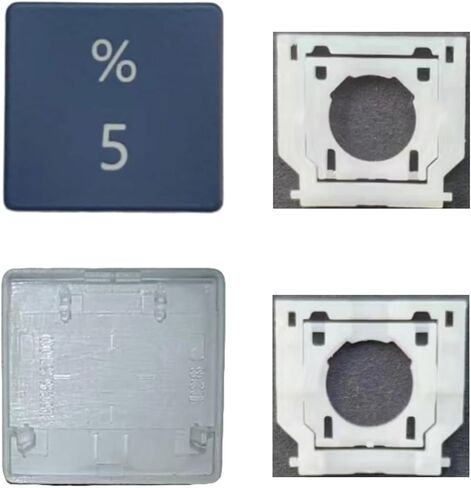 استبدال Digital 5 Keycap Keys and Hinges متوافقة مع الكمبيوتر المحمول السطحي 3/4/5 13.5/15inch 1867 1868 1872 1873 1950 1951 1952 1953 لوحة المفاتيح 5 مفتاح (أسود) in Kuwait