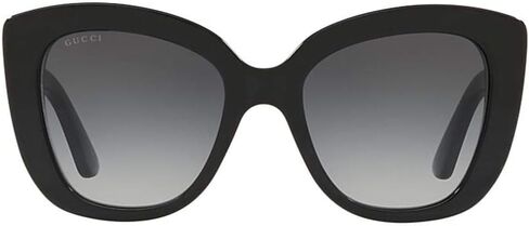 Gucci Womens Non-Polarized UV Protection Cat Eye Sunglasses Black O/S in Saudi Arabia