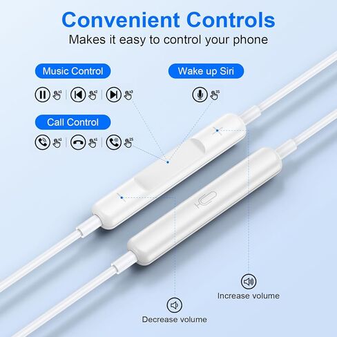 سماعات الرأس USB C السلكية لسماعات الأذن لـ Samsung Galaxy A36 A56 A26 A16 A35 S25 Ultra Plus S25+ Z Fold 6 z Flip 6 S24 Fe S23 S22 S20 S20 ، USBC Ear Buds with Microphone C Wiredons for iPhone 16 in Kuwait