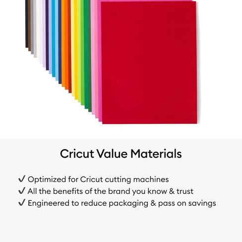 Cricut Value Cardstock Paper, Botanical Sampler - 80 sheets (8.5" x 11") - Compatible with Joy Xtra, Explore, & Maker Machines - Letter Size in Saudi Arabia