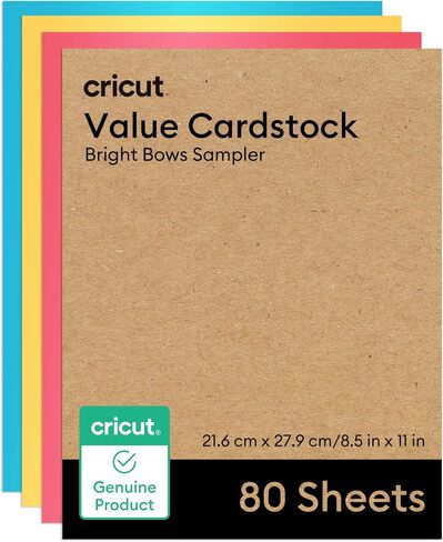 Cricut Value Cardstock Paper, Botanical Sampler - 80 sheets (8.5" x 11") - Compatible with Joy Xtra, Explore, & Maker Machines - Letter Size in Saudi Arabia