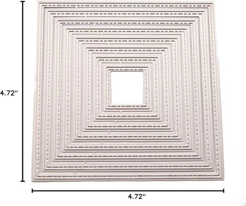 Arbuya 5pcs/مجموعة مختلفة من الإطار المربع غير منتظم يموت القطع المربعة لصنع البطاقات وحرف ورق القصاصات الورقية in Saudi Arabia