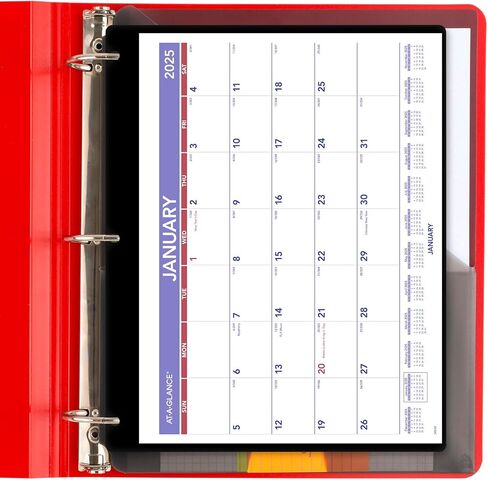 AT-A-GLANCE 2026 Wall & Desk Calendar, 11" x 8", Small, Clear Cover and Vinyl Holder (SK80026) in Saudi Arabia