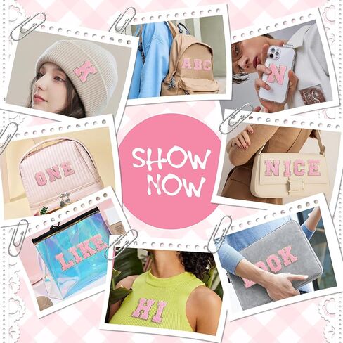 بقع حرف ملصق ذاتي الأبجدية من A إلى Z ، 26pcs من الحديد الوردي على بقع أحرف اسكواش للرقعة لسترات الظهر على الظهر القبعات إصلاح الأبجدية مطرزة in Kuwait