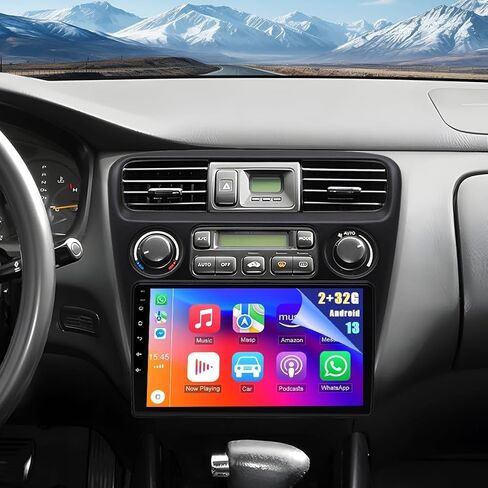 9 بوصة Android 13.0 سيارة استريو الراديو لـ Honda Accord 6th 1998 1999 2000 2001 2002 جهاز استقبال صوت شاشة تعمل باللمس مع Carplay Android Auto WiFi GPS Navigation Bluetooth FM AM MIC Camera Camera ، 2+32G in Saudi Arabia
