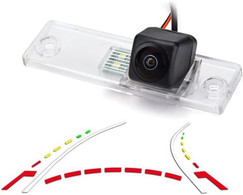 Vlicevrn HD Golden Fisheye Vehicle Car Rear View Camera Dynamic Trajectory Tracks Line Night Vision Backup Parking Camera for Toyota 4Runner N210 MK4 / Hilux Surf N210 / SW4 N210 MK4 / Fortuner in Kuwait