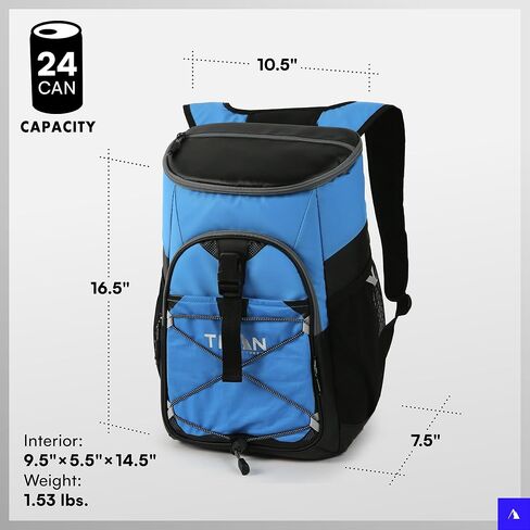 Titan Deep Freeze Backse Backpack Cooler 24 Can Can Boot Bag Indulation ، Seagrass in Kuwait