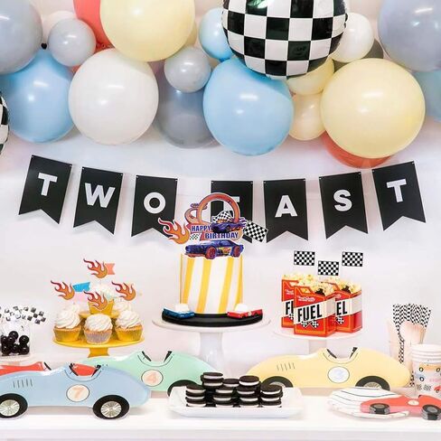 Trucks Cake Topper Truck Cake Decorations Racing Car Checkered Flag Birthday Cake Cupcake Toppers For Kids Boys Truck Themed Racing Car Party Decorations Supplies in Saudi Arabia