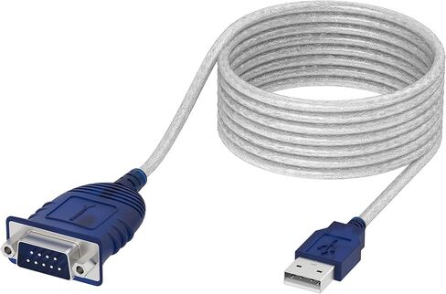 SABRENT USB-C to DB9 Serial RS-232 Adapter Cable 3FT, Prolific PL2303GS Chipset, USB 2.0, 1bps-12Mbps Baud Rate, for POS Terminals, Modems, GPS, Industrial Devices (CB-D9C3) in Saudi Arabia