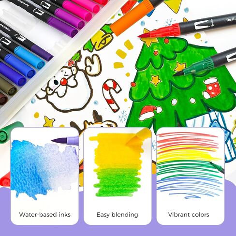 Artecho Glitter Ambens Outline Markers ، 12 ألوانًا وميضًا ، علامات معدنية مزدوجة الخط للبنات العصرية ، الحرف الفنية للمراهقين in Kuwait