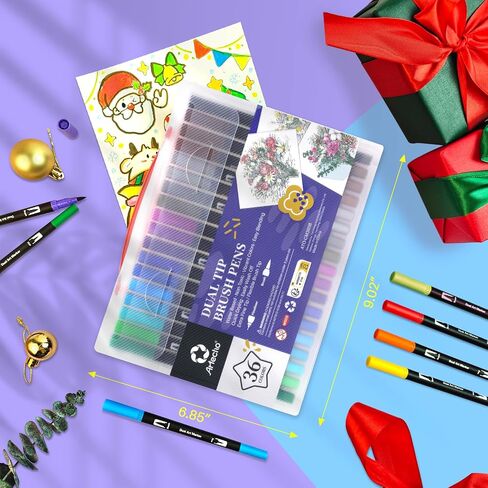 Artecho Glitter Ambens Outline Markers ، 12 ألوانًا وميضًا ، علامات معدنية مزدوجة الخط للبنات العصرية ، الحرف الفنية للمراهقين in Kuwait