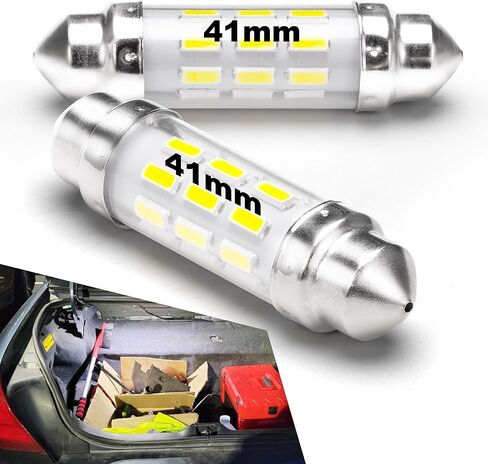 T10 194 168 LED Dome Light Bulbs, 300lm 6000K White Super Bright 2825 W5W LED Interior Bulbs, 3w AC/DC12V-24V T10 Wedge for RV Car Dome Map Door Courtesy Trunk License Plate Light, Non-Dimmable, 2pcs in Saudi Arabia