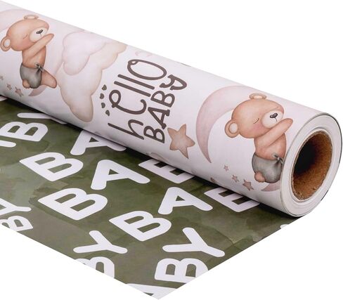 DTIAFU Monster Truck Wrapp Wrappe Roll for Boys Kids - Monster Truck with Fire ، Wracing Car Gift Wrap for Birthday Baby Shower Holday Party - 17 inch × 20 قدمًا (إجمالي 28.5 قدمًا مربعًا) in Kuwait