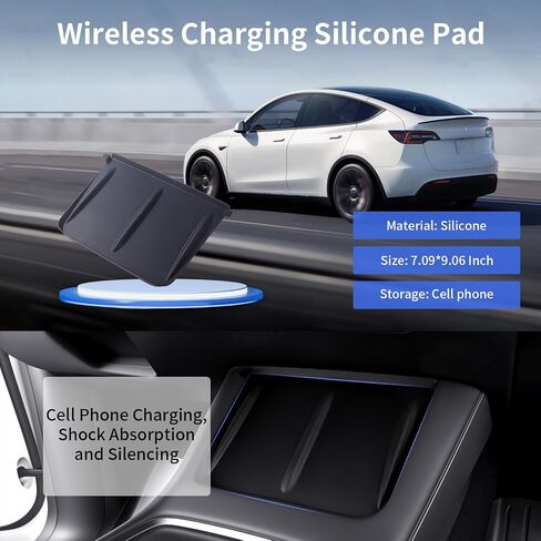 5Pcs Center Console Organizer Tray for Tesla Model 3 Highland 2024 2025 Armrest Storage Tray and Hidden Storage Box, Cup Holder Insert, Laptop Camera Cover in Saudi Arabia