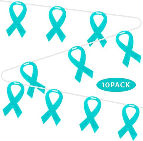 10 مجموعات لافتة التوعية بالصحة العقلية 13.1 قدم أشرطة خضراء لافتة الصحة العقلية قد الأخضر عناصر التوعية الشريطية لمستلزمات الزخارف in Kuwait